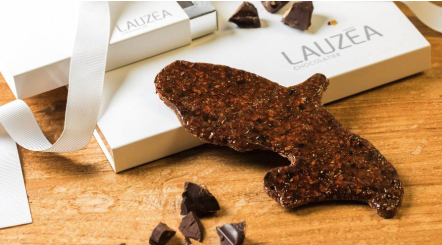 Lauzea white chocolate and ingredients showcase